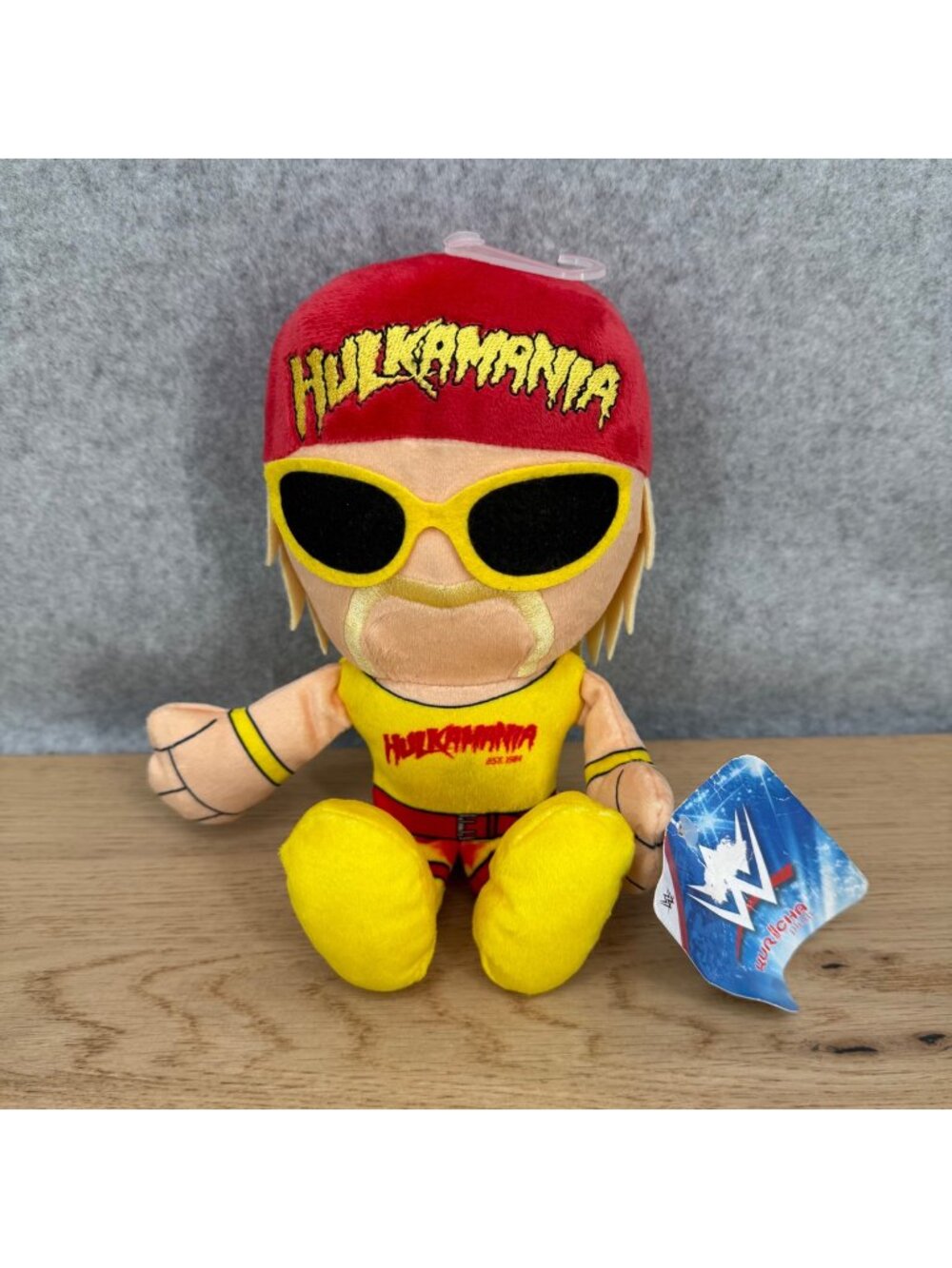 Bleacher Creatures WWE Hulk Hogan Kuricha Sitting Plush 8" Soft Toy W Tag